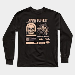 jimmy buffett//retro horor design Long Sleeve T-Shirt